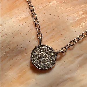 ATI SS/Diamonds delicate necklace elegant sparkle!